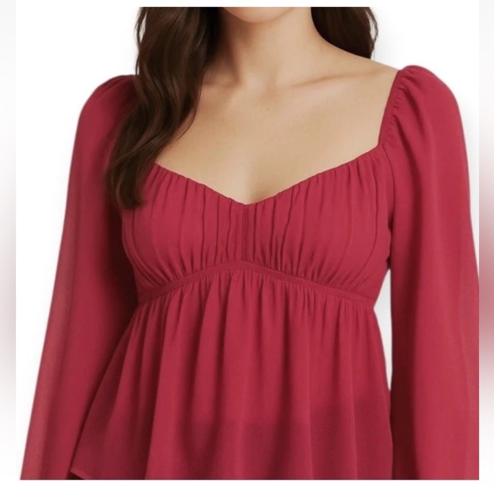 Abercrombie & Fitch Deep Pink Blouse